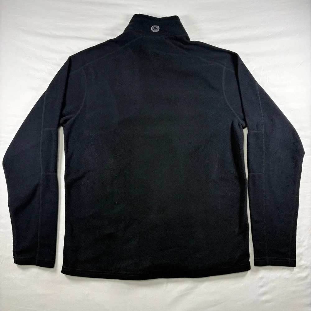 Marmot Fleece Pullover Mens M‎ C83590 1/4 Zip Jacket Black Gorpcore Outdoor